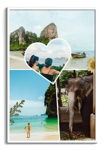 Clean Travel Scrapbook Photo Collage