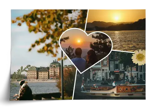 Clean Travel Scrapbook Photo Collage