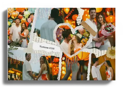 Vacation Scrapbook Photo Collage