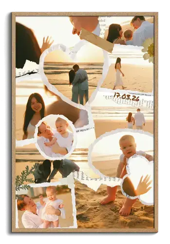 Wedding Scrapbook Photo Collage