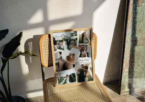 Wedding Scrapbook Photo Collage