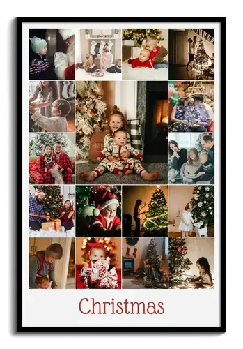 Family Christmas Photo Collage