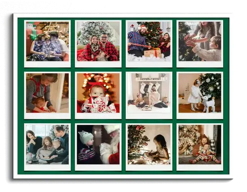 Christmas Family Photo Collage with Custom Text
