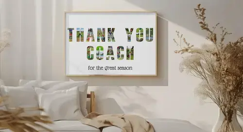 Personalized "THANK YOU COACH" Photo Collage