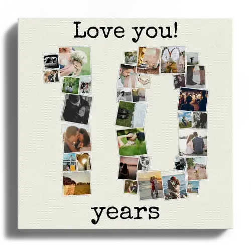 "Personalized Photo Number Collage" "Personalized Photo Number Collage"