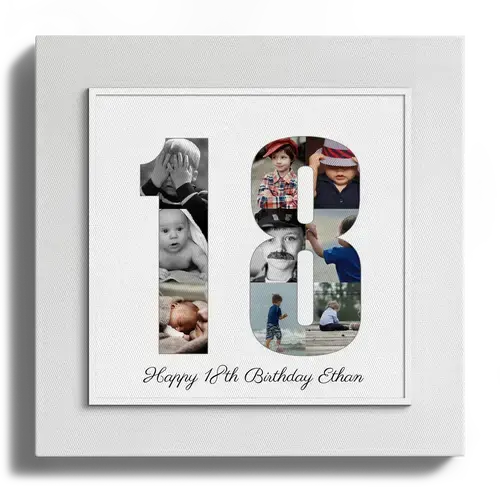 Create Your 18th Birthday Photo Collage – Perfect Gift for Milestone Celebration