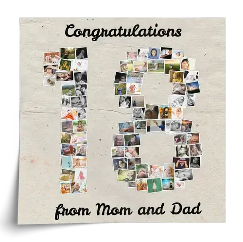 Create Your 18th Birthday Photo Collage – Perfect Gift for Milestone Celebration