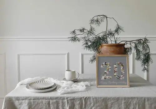 Customizable Number Photo Collage (20)