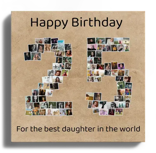 Create a 25-Numbers Photo Collage for Anniversaries or Celebrations