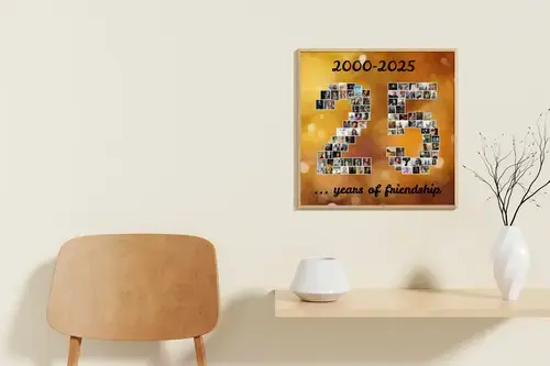 "Custom Photo Collage Number '25'"