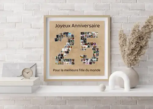 Photos en Chiffre 25 personnalisable