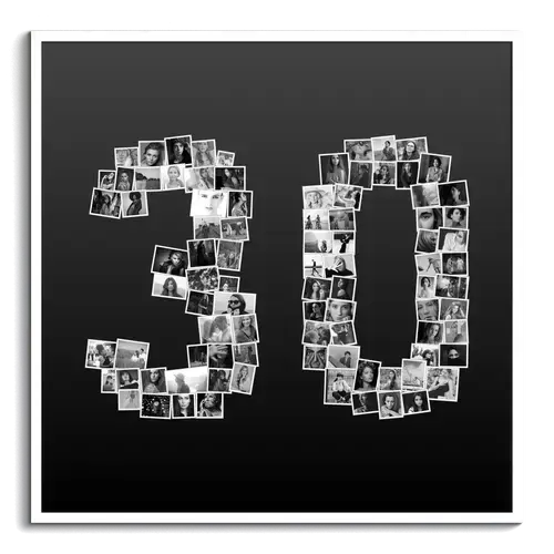 Create Your Own '30' Photo Collage - Celebrate Milestones in Style