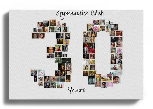 Create Your Own '30' Photo Collage - Celebrate Milestones in Style