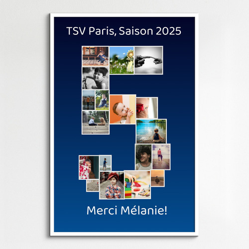 Collage Numérique Personnalisée: Affiche Photo Anniversaire