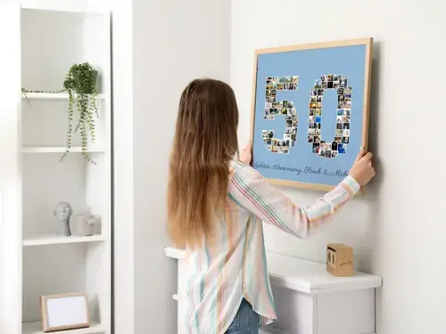 "Custom Photo Collage '50' for Milestones"