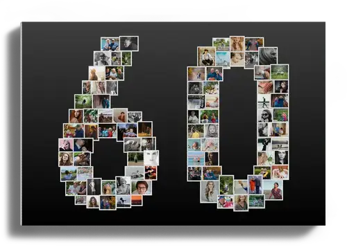 Create a Stunning 60th Birthday Photo Collage Gift