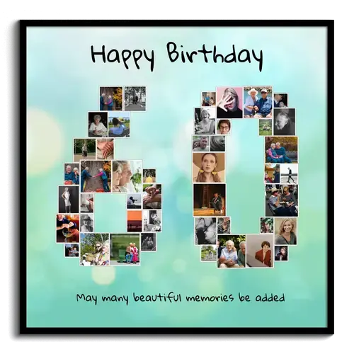 Create a Stunning 60th Birthday Photo Collage Gift