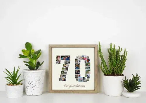 Photo Collage Number 70 Customizable