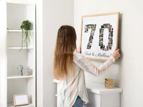 Collage 70ème Anniversaire - Personnalisable