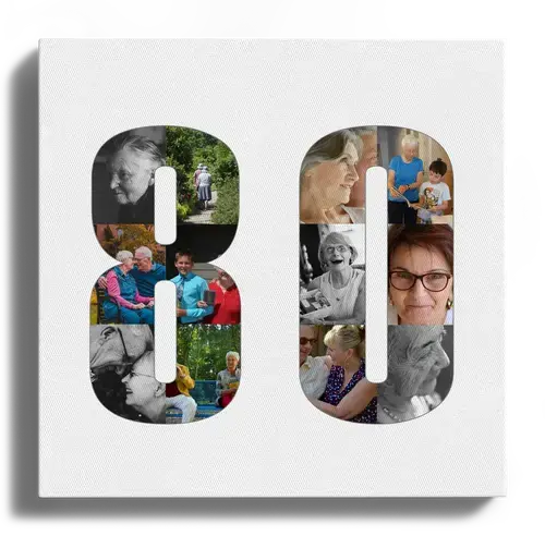 Create a Stunning 80th Birthday Photo Collage with Your Memories