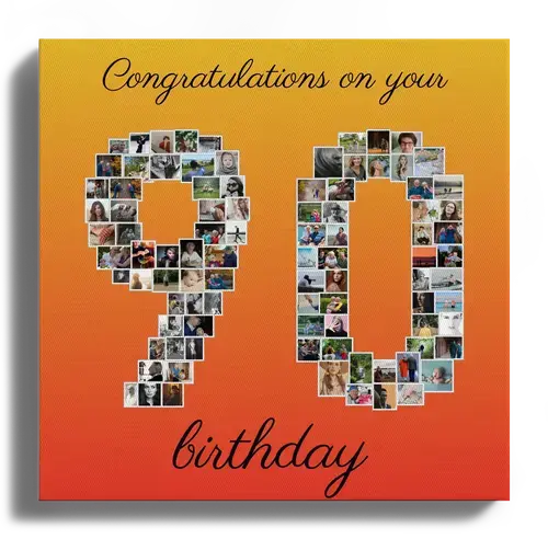 90th Birthday Photo Collage