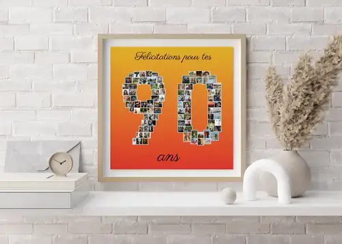 Collage Photo "90" personnalisée