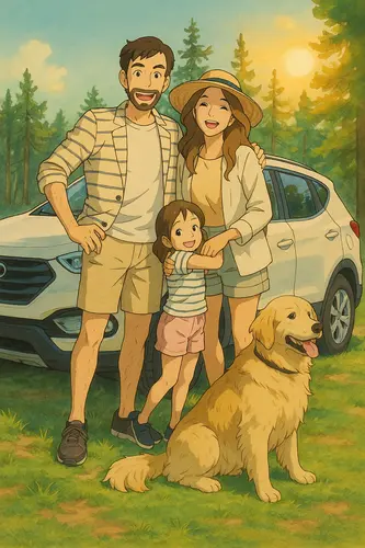 Photo transformed in Ghibli style