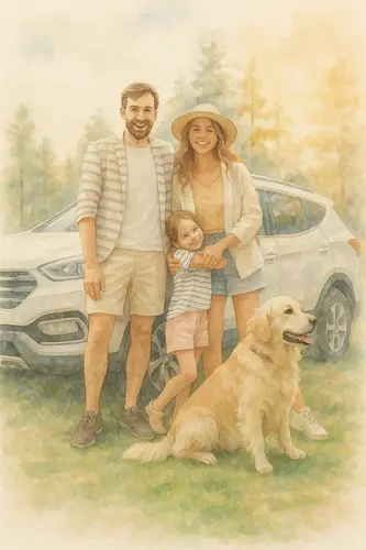 Photo transformed in Watercolor style